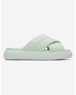 TOMS Mallow Crossover Slides Mint - Green