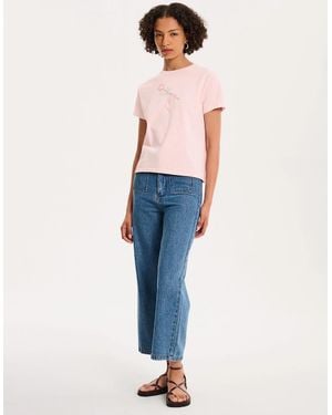 OMNES Rose Baby Tee - Blue