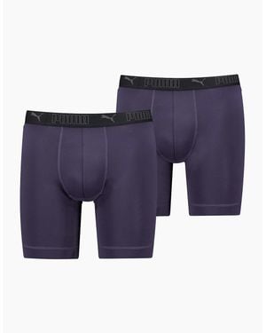 PUMA Sport Plain Design Boxer Brief - Blue
