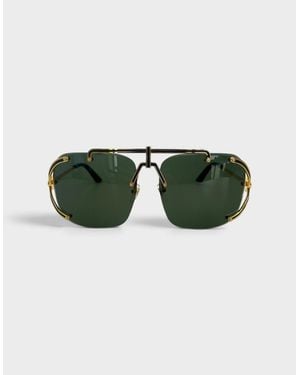 CASABLANCA Stainless Steel Aviator - Green