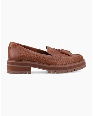 TOMS Cara Woven Loafers Amber - Brown