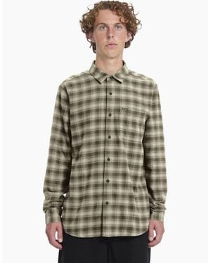 Volcom Caden Plaid Long Sleeve Shirt - Grey