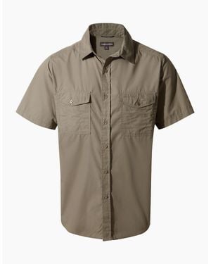 Craghoppers Kiwi Short-Sleeved Shirt - Green
