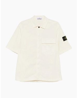Stone Island S0A10 Ss Shirt Ivory - White