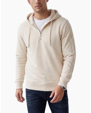 Tommy Hilfiger Hoodie Cotton Top - Natural