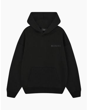 Magrit Core Puff Printed Hoodie - Black
