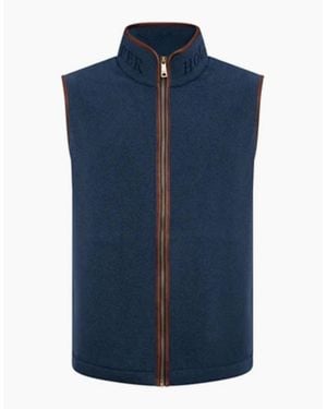 Holland Cooper Country Fleece Gilet Dusty - Blue