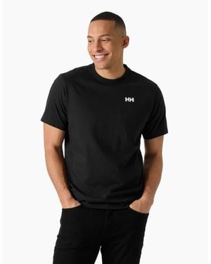 Helly Hansen Sport Staple T-Shirt Cotton Short Sleeve T-Shirts - Black