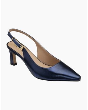 Lotus Sharon Slingback Court Shoes - Blue