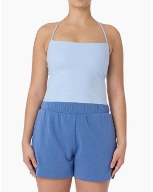 Skechers Goflex Slim Strappy Tank Polyester Activewear Tank Tops - Blue