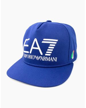 EA7 Logo Olympic Baseball Cap - Blue