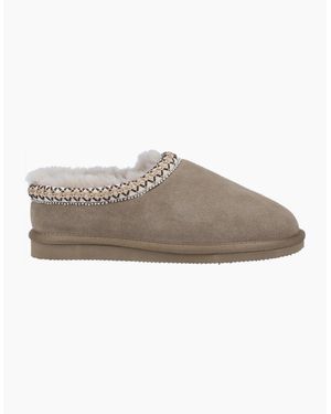 Cotswold Foxmoor Slippers Taupe - Brown