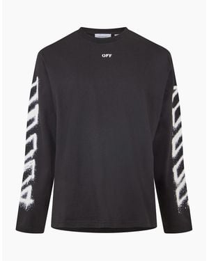 Off-White c/o Virgil Abloh Long Sleeve T Shirt - Black