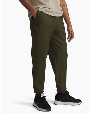 Under Armour Unstoppable Slim Tapered Running Trousers - Green