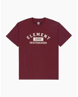 Element Home Team Cotton Short Sleeve T-Shirt - Red