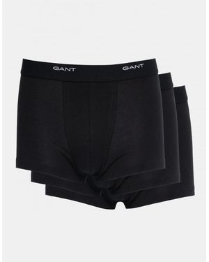 GANT 3-Pack Core Trunks With Logo Waistband - Black