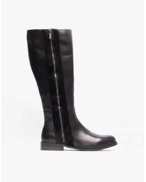 Hush Puppies Faith Leather Tall Boots - Black
