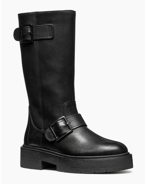 Geox D Spherica Ec7 Leather Boots - Black