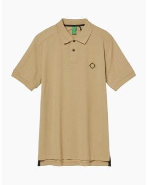 Ma Strum Lark Pique Polo - Natural