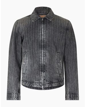 DIESEL D Rohe Giacca Denim Jacket - Grey