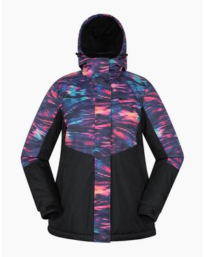 Mountain Warehouse Ladies Dawn Ii Printed Ski Jacket - Blue