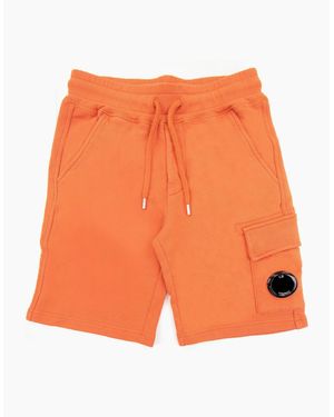 C.P. Company Undersixteen Lens Logo Bermuda Shorts Harvest Pumpkin 439 - Orange