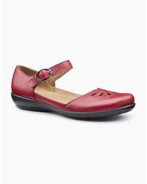 Hotter Eloise Mary Jane Shoes - Red