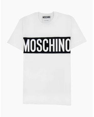Moschino Couture Block Logo Print T Shirt 2001 - White
