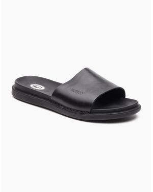 Base London Albany Slide Sandals - Black