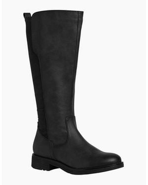 Softline Finch Knee High Boots - Black