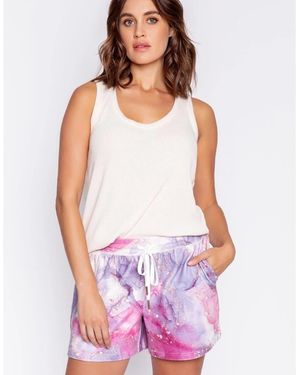 Pj Salvage Salvage Marble Shorts - Purple