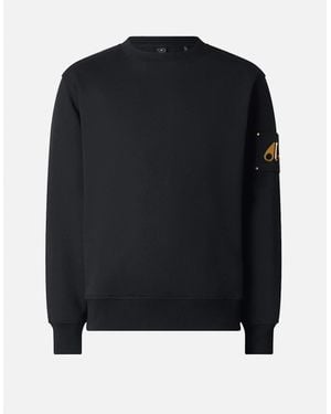 Moose Knuckles Hartsfield Logo Sweatshirt - Black