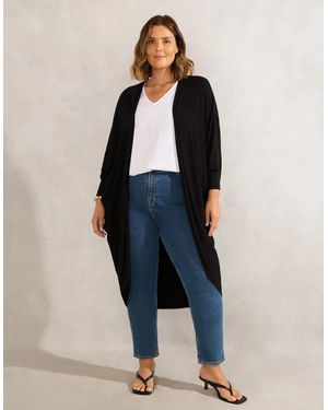 Live Unlimited London Longline Cardigan - Blue