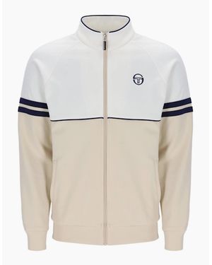 Sergio Tacchini Orion Track Top Jacket Gardenia/Sandshell/Maritime - White