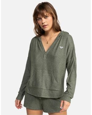 Roxy Saturdaze Cosy Loose Fit Hoodie - Green