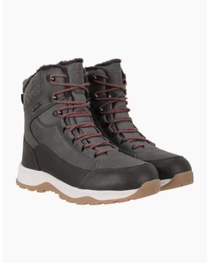 Mountain Warehouse Ladies Tundra Leather Snow Boots - Black