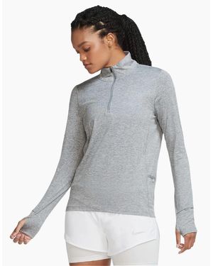 Nike Element 1/2 Zip Up Long Sleeve Top - Grey