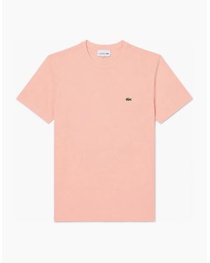 Lacoste Cotton Pima Crew Neck T-Shirt Miami - Pink