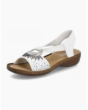 Rieker 60880-80 Ladies Sandals - White