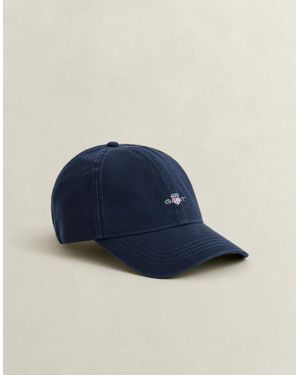 GANT Shield Logo Cotton Twill Cap - Blue