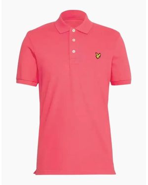 Lyle & Scott Lyle & Scott Electric Plain Polo Shirt - Pink
