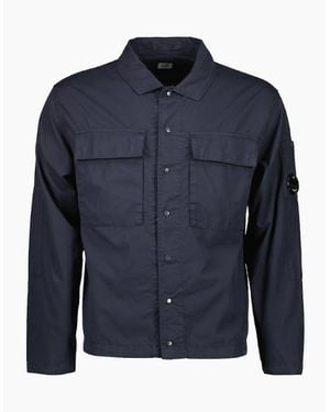 C.P. Company Rip-Stop Lens Overshirt - Blue
