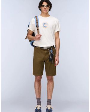 Napapijri Phos Short Sleeve T-Shirt - Natural