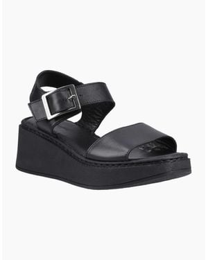Hush Puppies Beatrix Wedge Sandals - Black