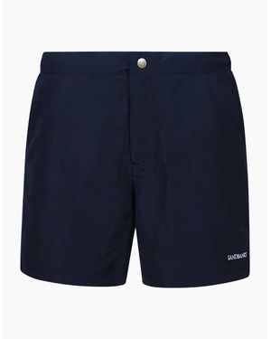 Sandbanks Side Stripe Swim Short - Blue