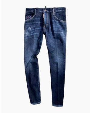 DSquared² Dark Denim Trousers - Blue