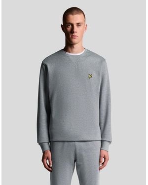 Lyle & Scott Cotton Crew Neck Sweatshirt - Grey