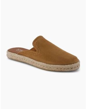 TOMS Santiago Leather Sugar Slippers - Brown
