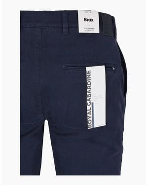 Brax Fabio Cotton Trouser - Blue