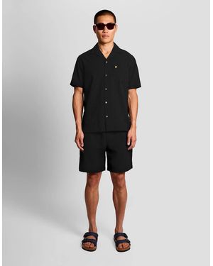 Lyle & Scott Textured Resort Shorts - Black